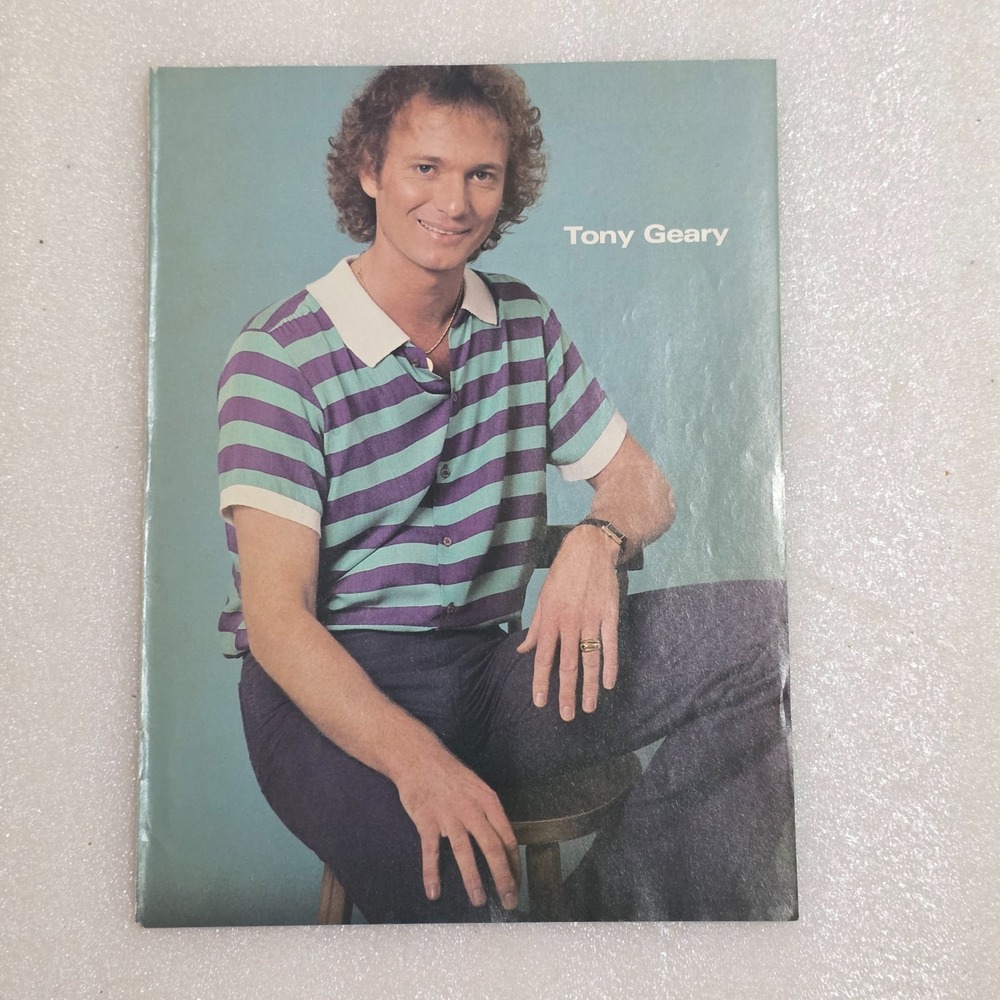 Tony Geary General Hospital Scott Baio Vintage Color Poster 8x10 1980s Clipping